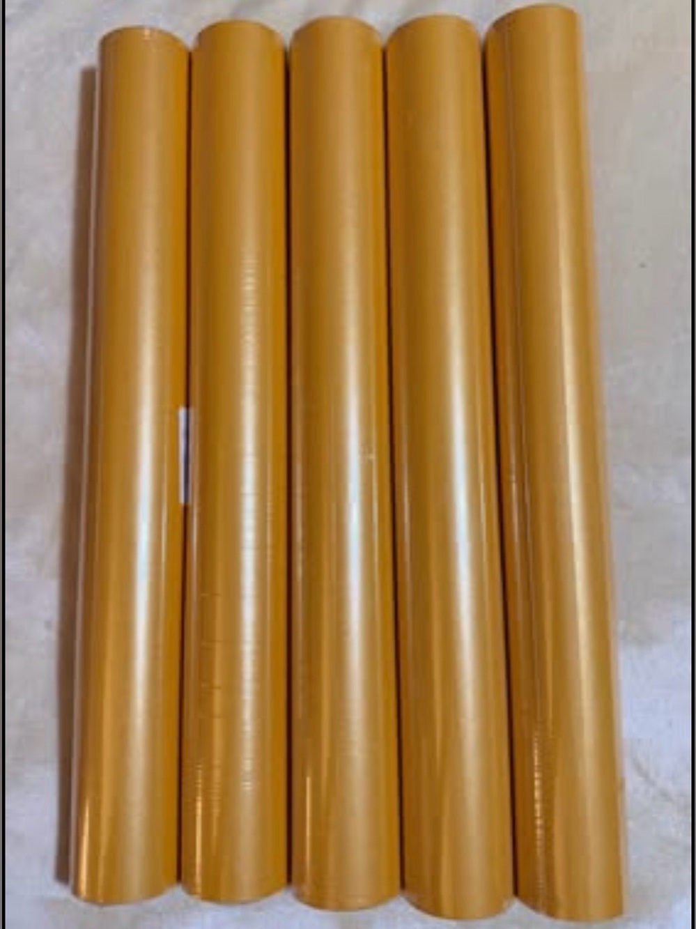 5 Rolls of Gold Gift Wrapoing Paper 17inches X 32.8ft each